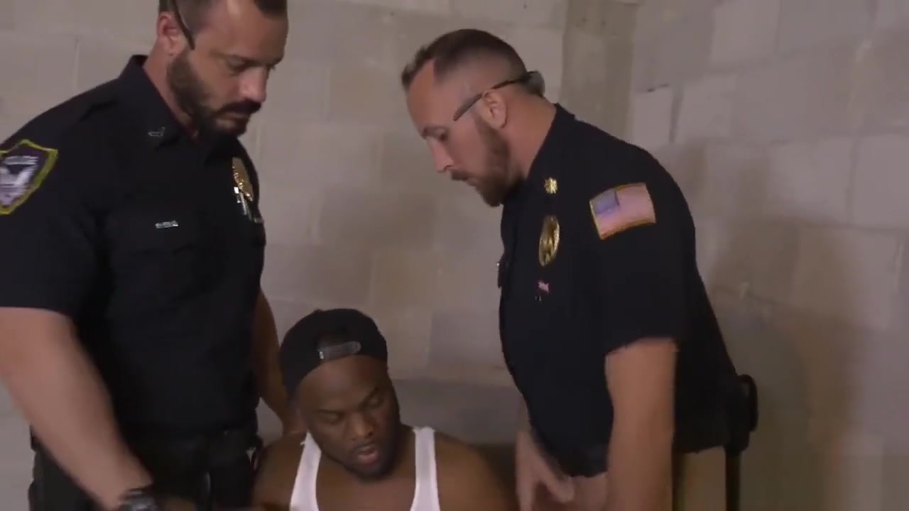 Naked group black guys cock and hot hunk gay sex first time Officers In