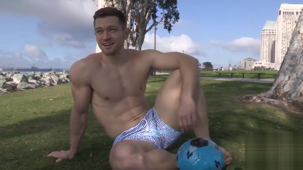 Deacon plays with his big cock solo - Sean Cody