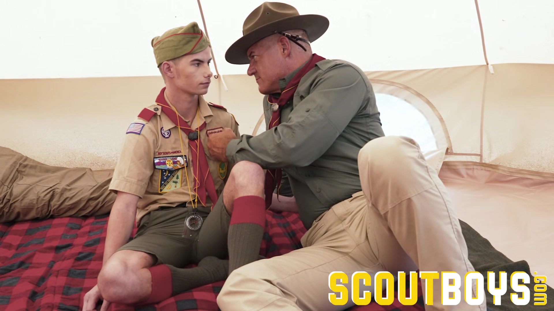 ScoutBoys - Gray-haired DILF barebacks an innocent scout