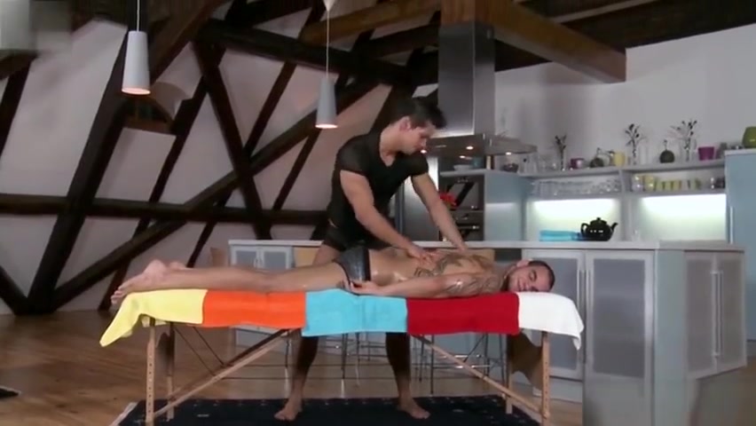 Muscle Step daddy anal sex and massage