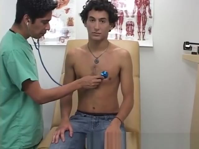 Horny young gay boy gets doctor physical exam and dirty story The Doc