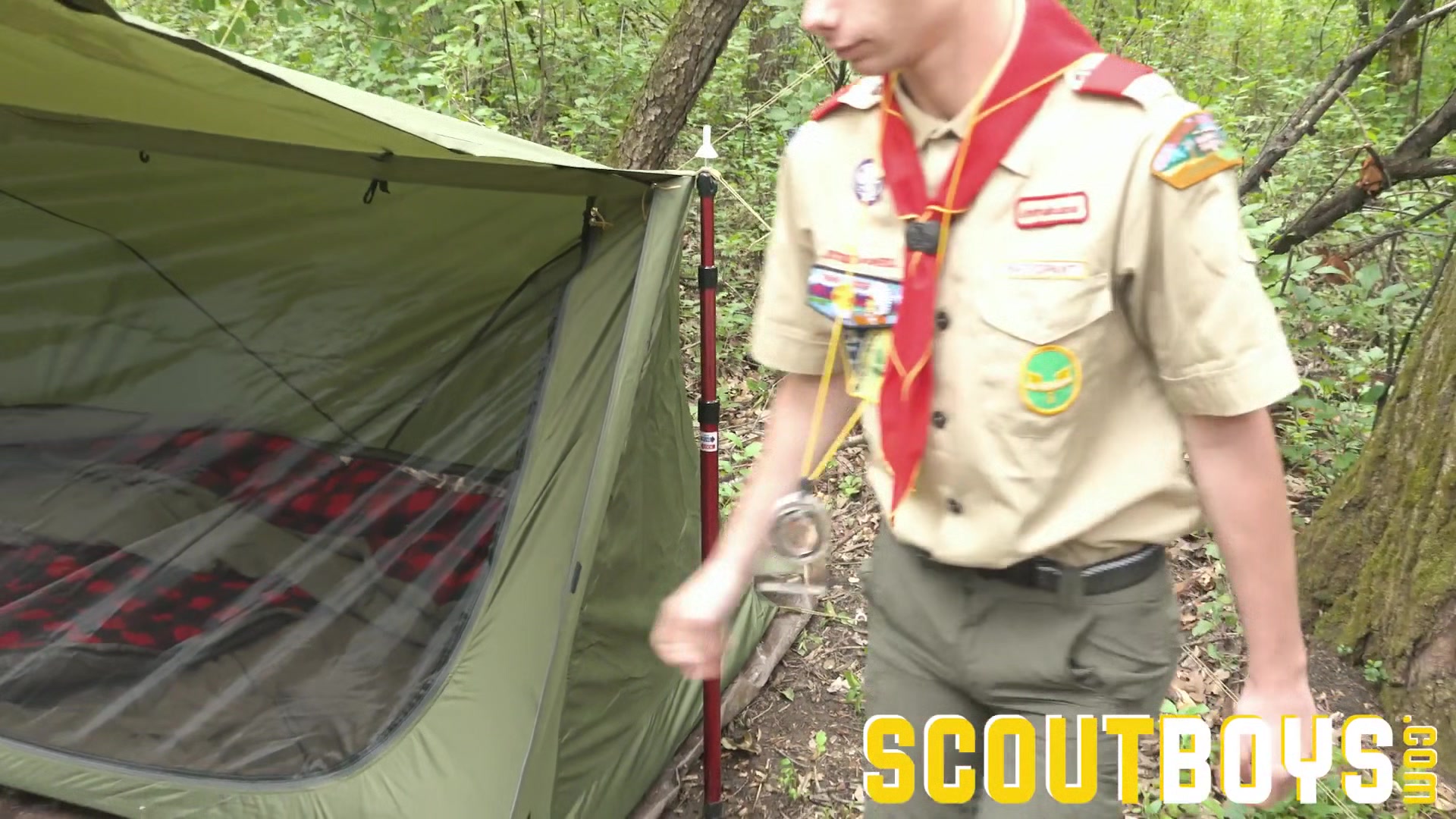 ScoutBoys - hot DILF scoutmaster seduces and fucks scout raw