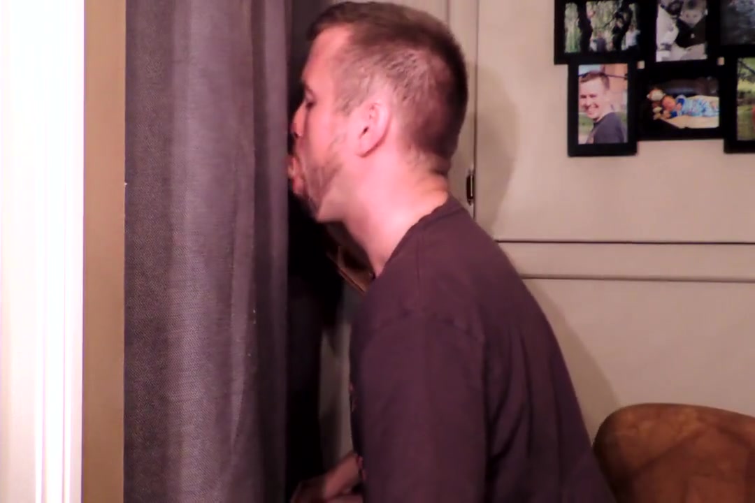 Hung Straight curious guy tries out my gloryhole