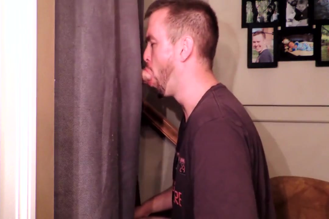 Hung Straight curious guy tries out my gloryhole