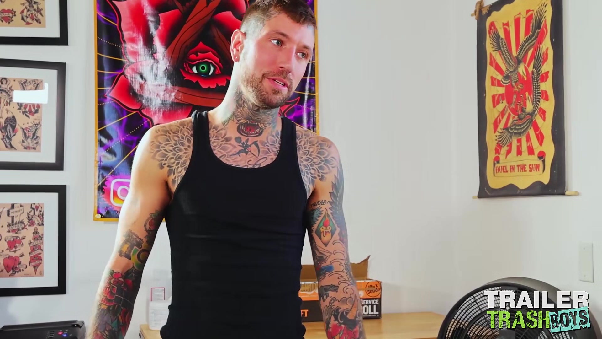TRAILERTRASHBOYS FTM Chance Hart Fucked By Ryan Sebastian