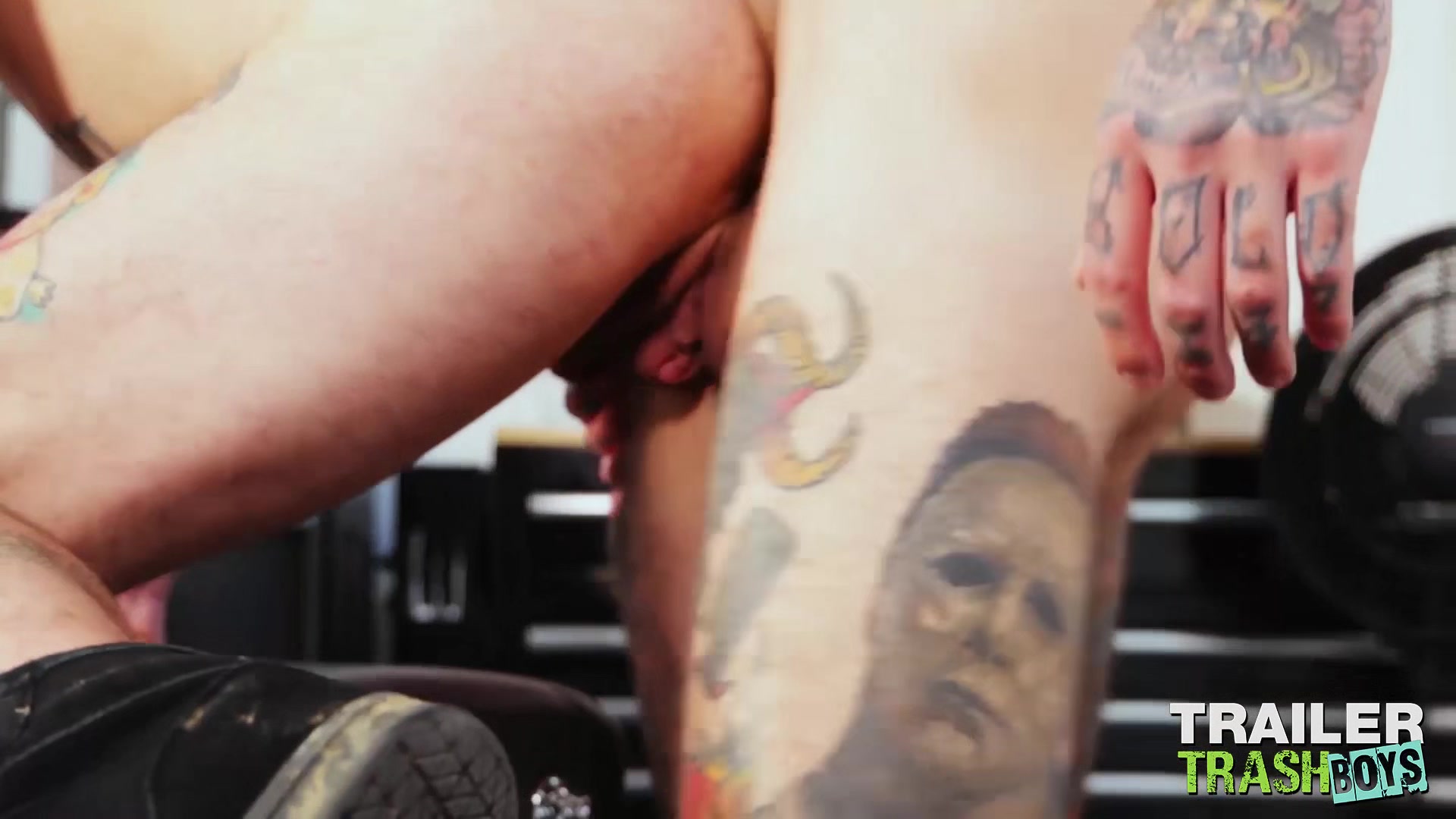 TRAILERTRASHBOYS FTM Chance Hart Fucked By Ryan Sebastian