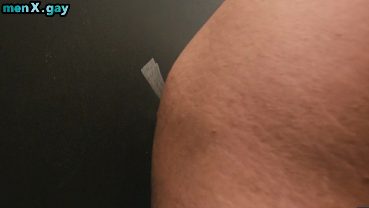 Gloryhole loving studs in toilet 3some with facial ending