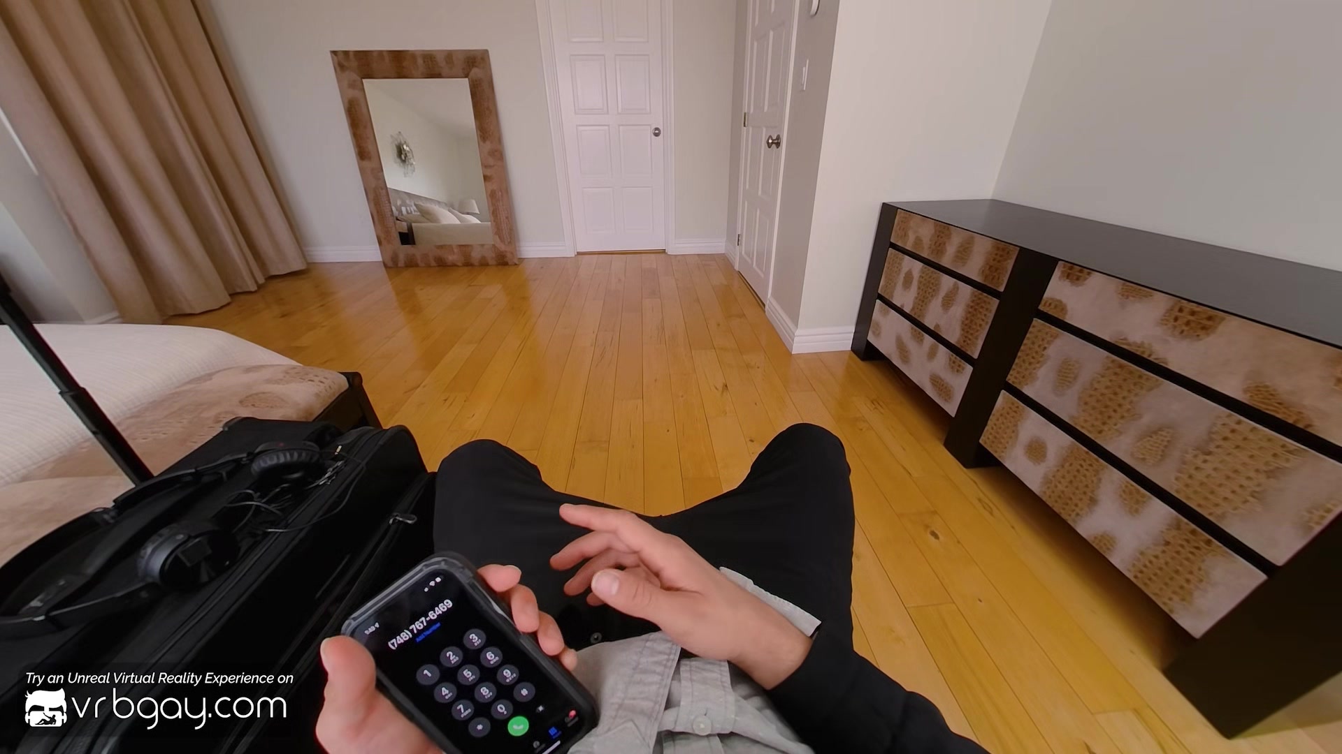 VRB Gay Bareback hotel adventure with hot twink gay Jack Waters VR Porn