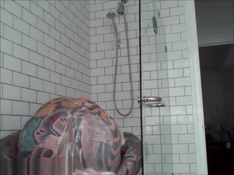 Tattooed Muscle Step dad shower
