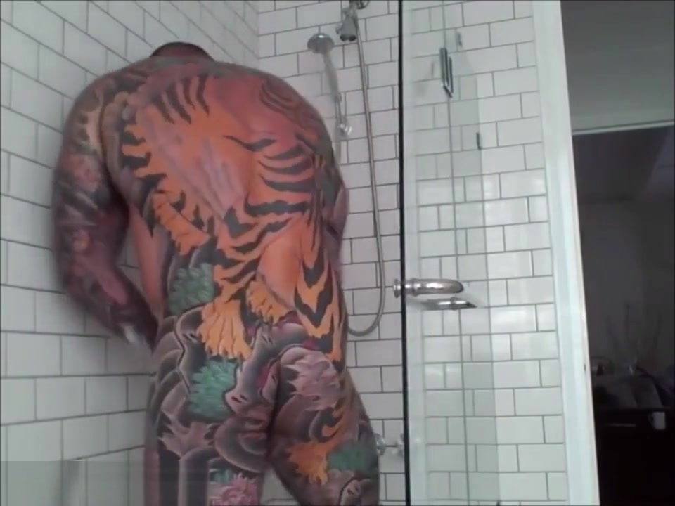 Tattooed Muscle Step dad shower