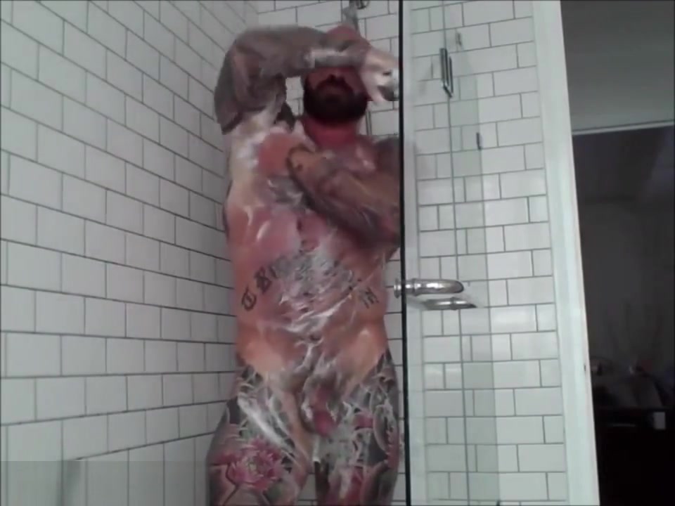 Tattooed Muscle Step dad shower