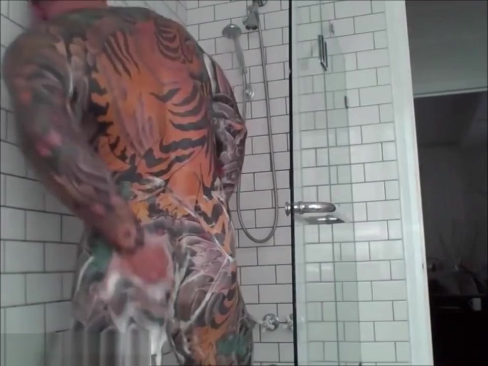 Tattooed Muscle Step dad shower