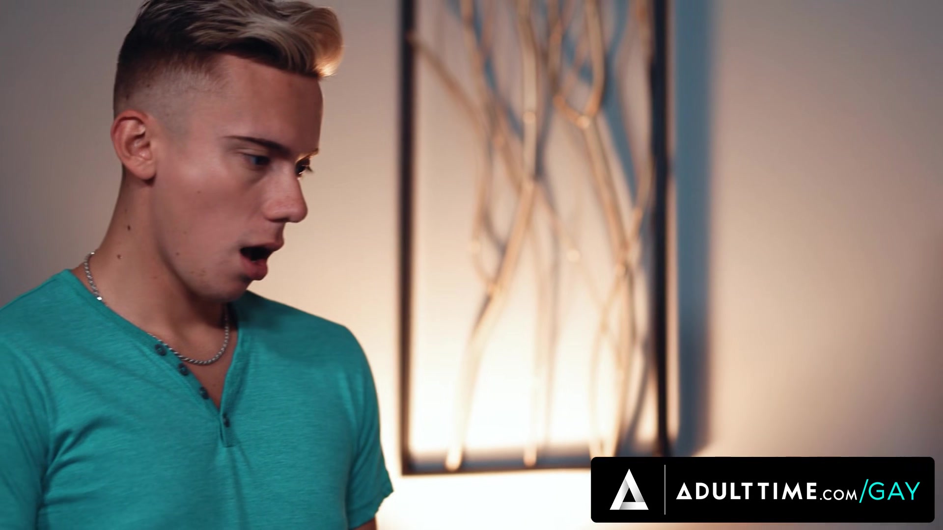 ADULT TIME - Bald Stepdaddy Drew Sebastian Accidentally Fucks His New Twink Stepson Carter DelRey!