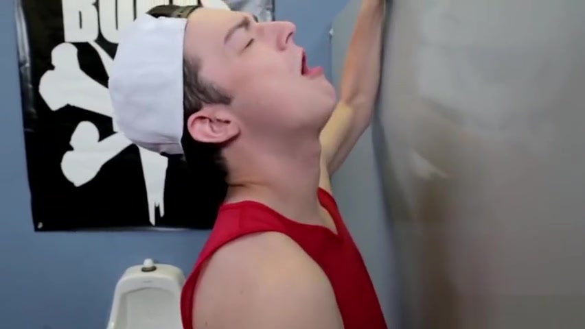 Gloryhole twink sucked off then fucked