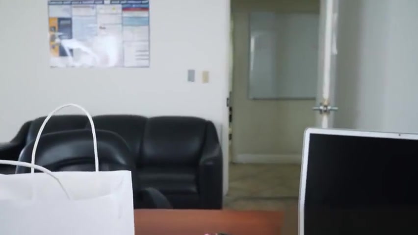 Office boss drilling his new employee