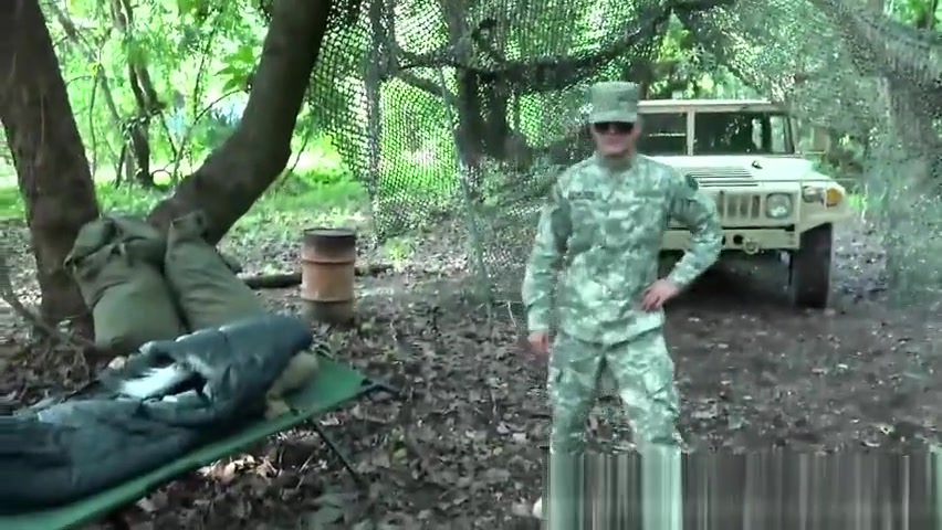 Military newbies fucked during survival training