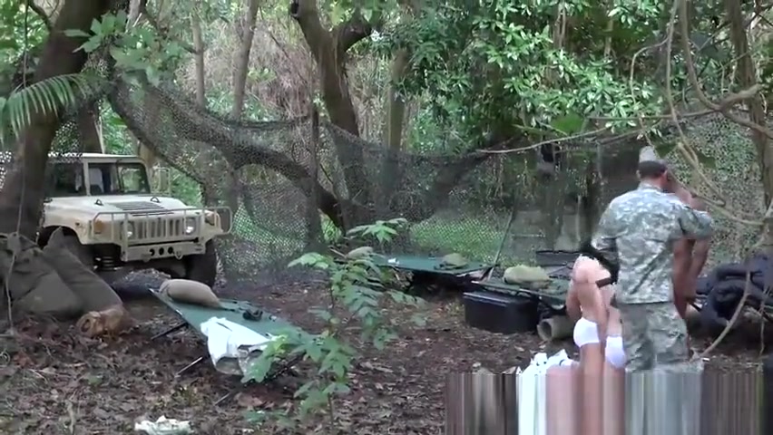 Military newbies fucked during survival training