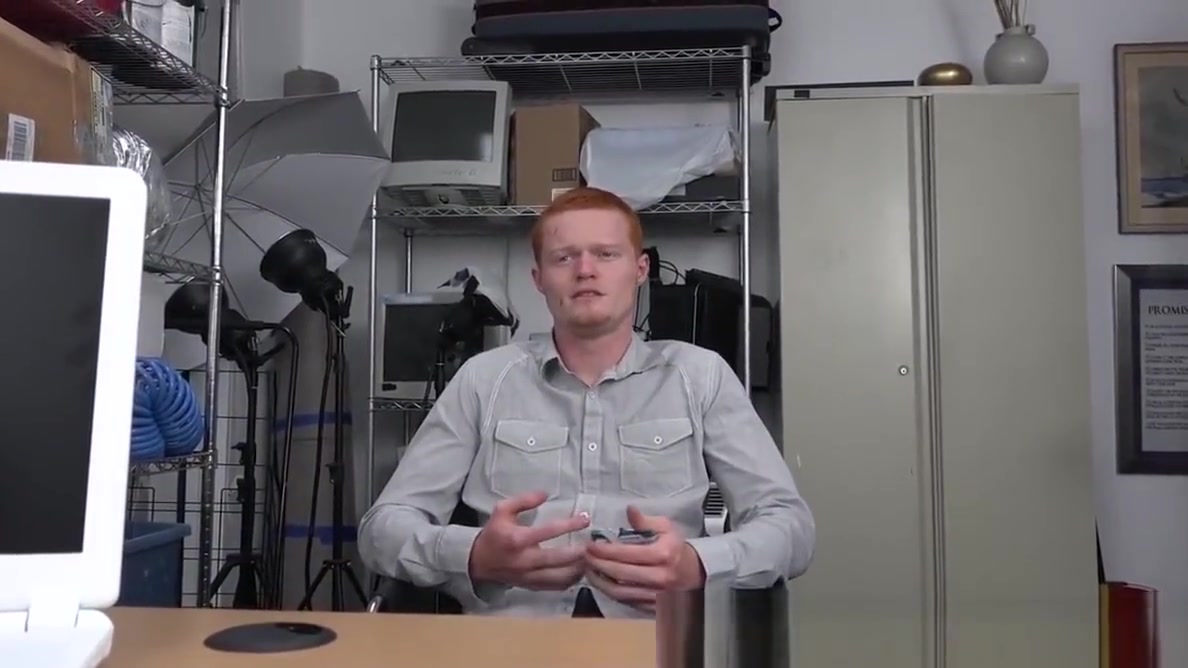 Ginger straighty barebacked by BBC office manager