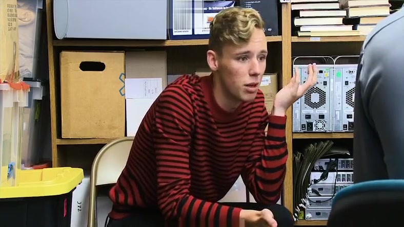 YoungPerps - Blonde Twink Fucked By Hung Security Guard