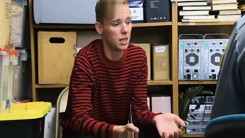 YoungPerps - Blonde Twink Fucked By Hung Security Guard