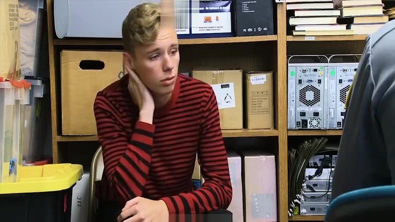 YoungPerps - Blonde Twink Fucked By Hung Security Guard