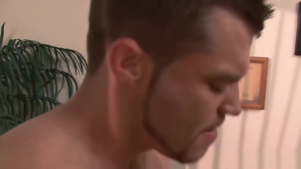 Gorgeous gay gets ass banged in the office
