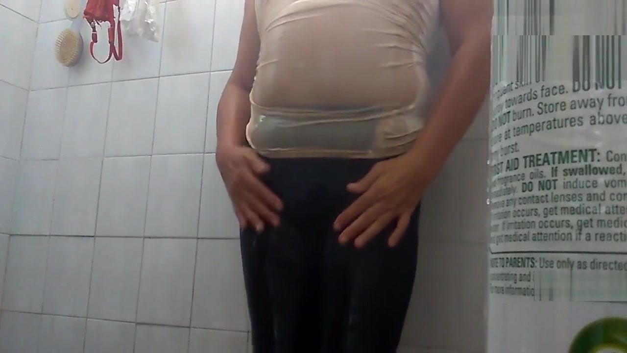 wet see thru in shower