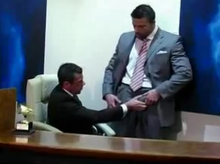 Comming on the tie in the office