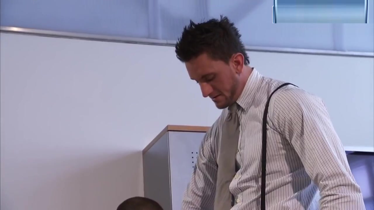Gay Threesome In The Office