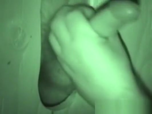 Nightvision gloryhole blowjob session