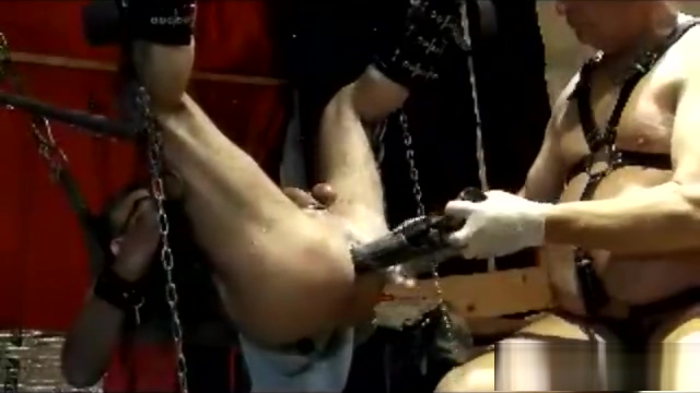fisting my ass on a sling