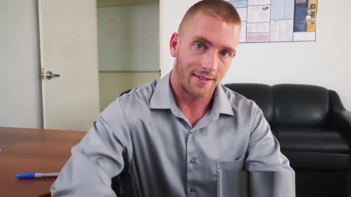 Office newbie butt punished by big dicked manager