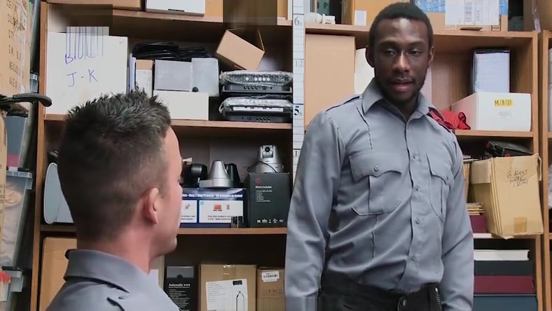 YoungPerps - Security Guard Fucks Another Guard In The Ass In Order To Keep Him Quiet