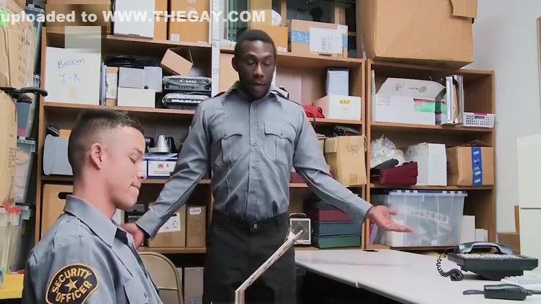 YoungPerps - Security Guard Fucks Another Guard In The Ass In Order To Keep Him Quiet