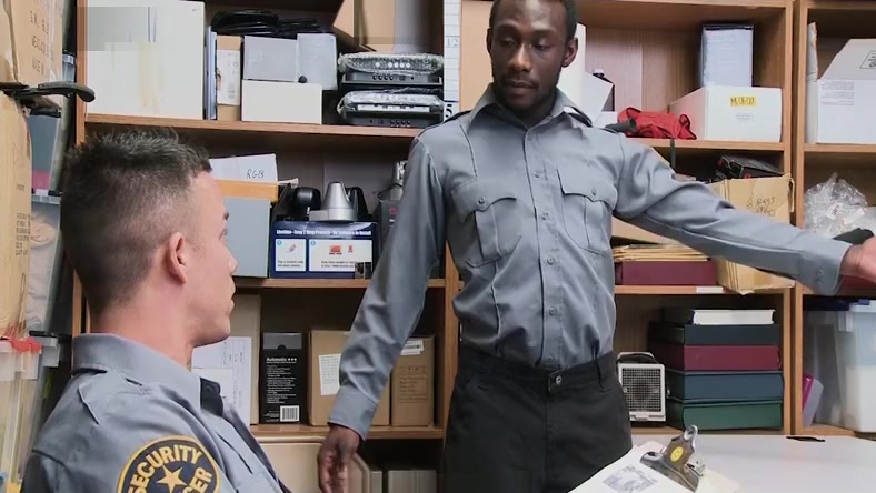 YoungPerps - Security Guard Fucks Another Guard In The Ass In Order To Keep Him Quiet