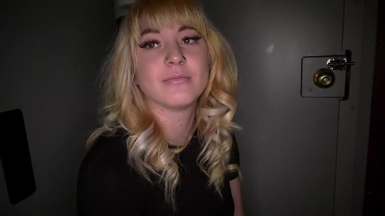 Cute Blonde Asian-Mix at Gloryhole