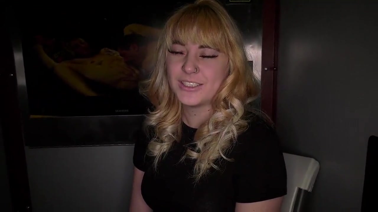 Cute Blonde Asian-Mix at Gloryhole