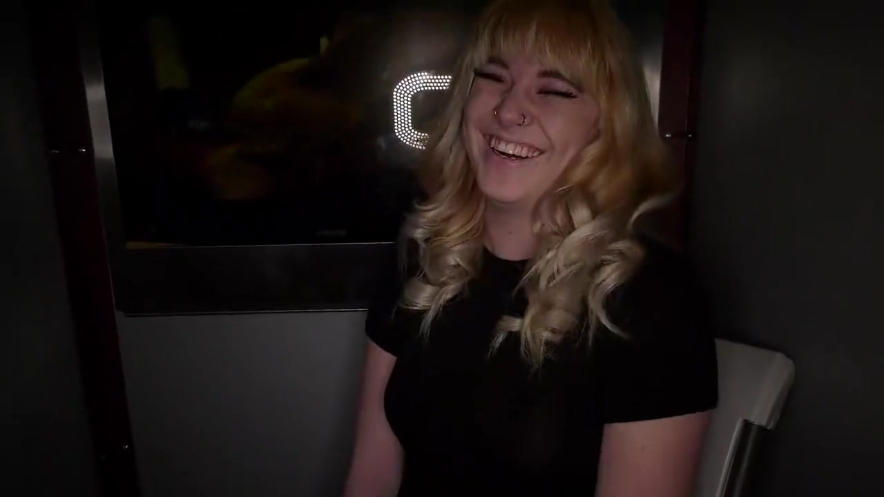 Cute Blonde Asian-Mix at Gloryhole