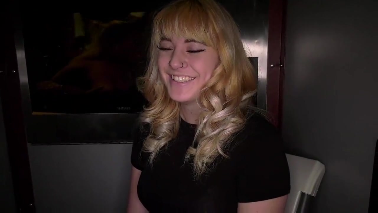 Cute Blonde Asian-Mix at Gloryhole