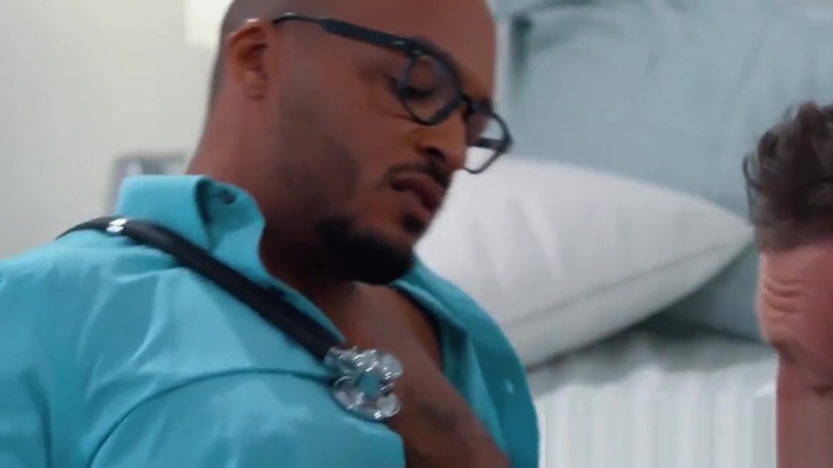 Big cocked black doctor anally fucked by muscular hunk