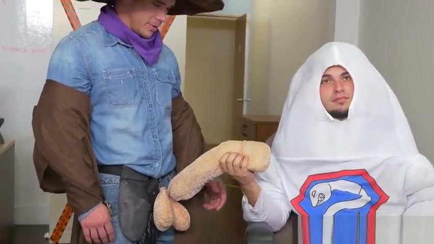 Horny gay office party turns hardcore