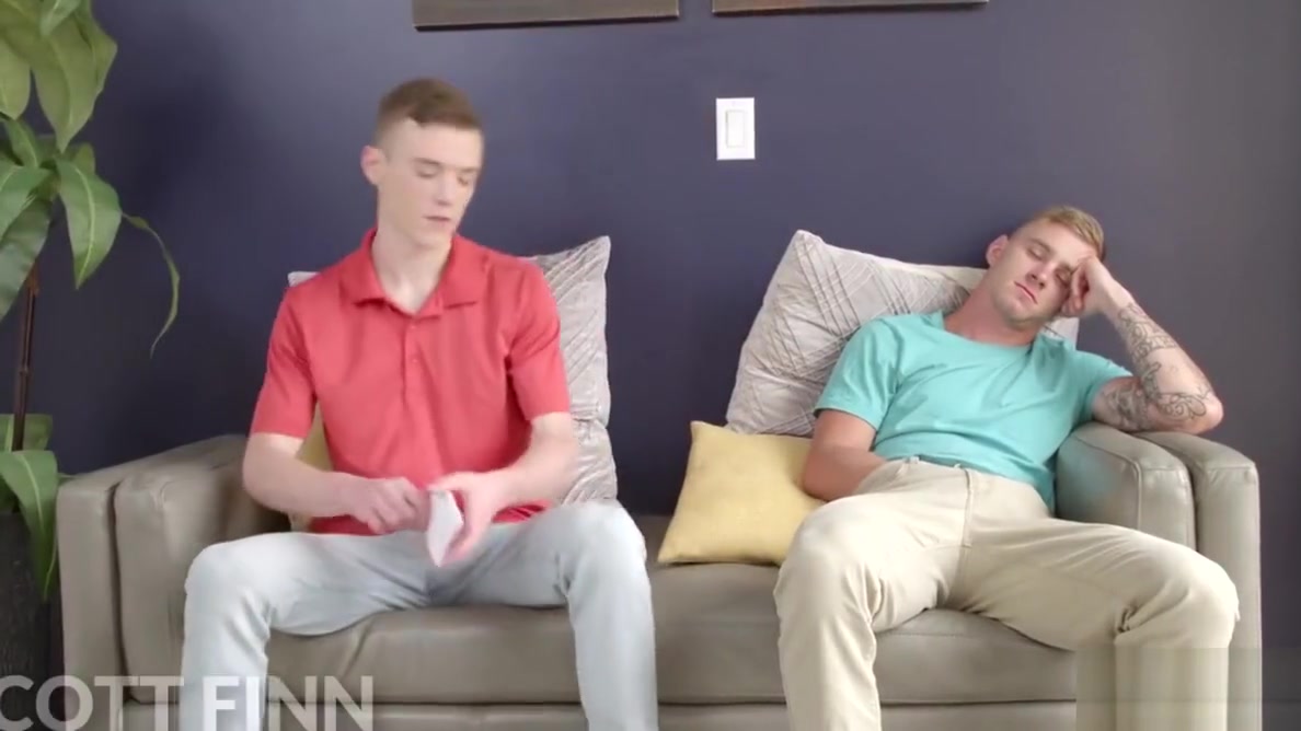 Smooth gay roommates fucking