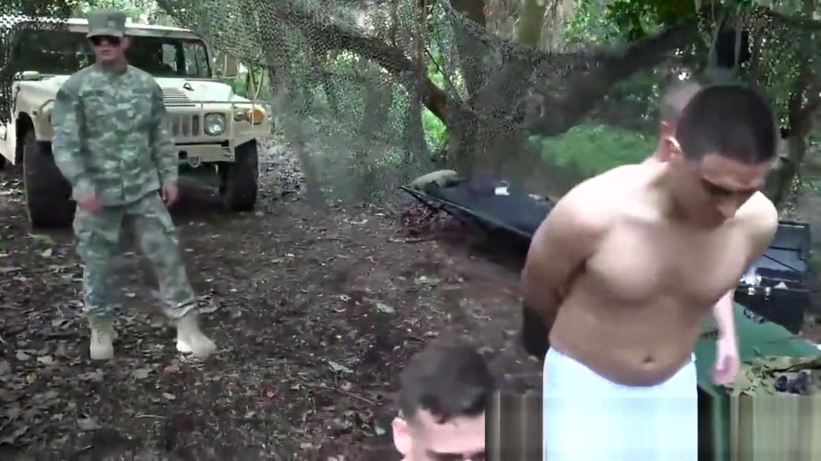 Military newbies fucked during survival training