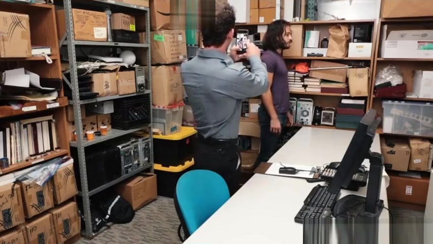 Long Hair Shoplifter Punished By Security Officer