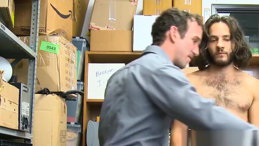 Long Hair Shoplifter Punished By Security Officer