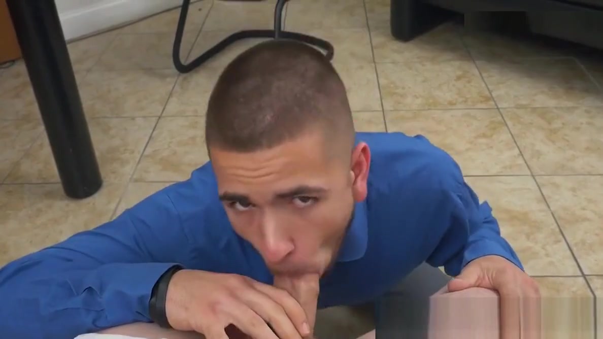 Smoking hot dudes anally bang each other in their office