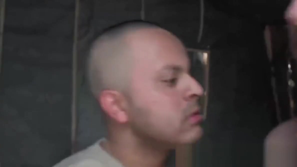Hot army hunks fucking hard outdoor in this sexy orgy