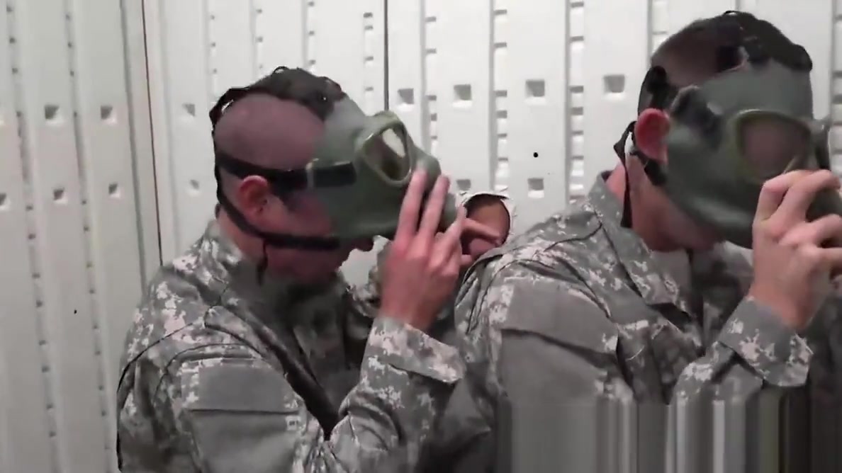 Hard anal sex in the army with four big dick soldiers
