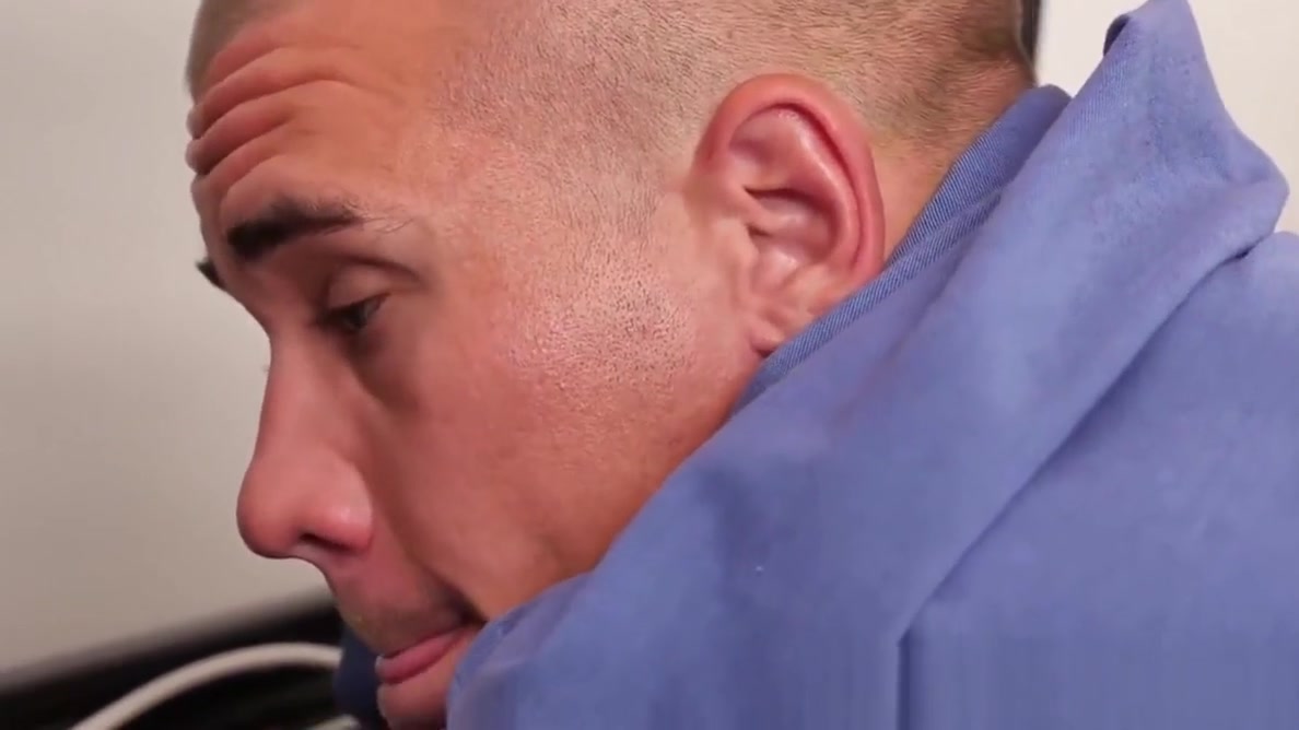 Office guy getting anal and mouth smashed in threesome