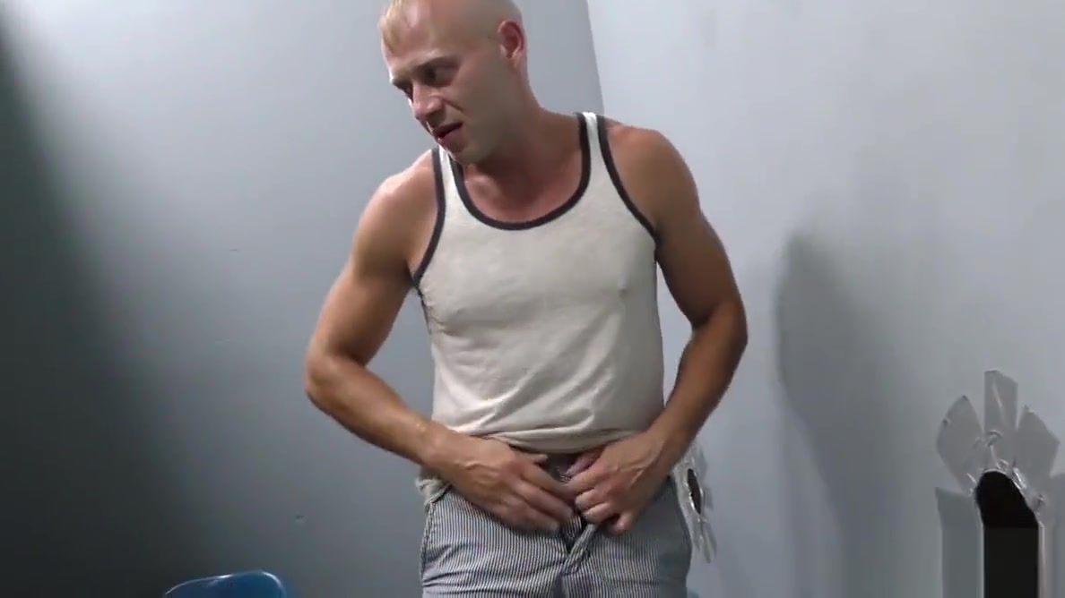 White guy finds gay lover at a glory hole